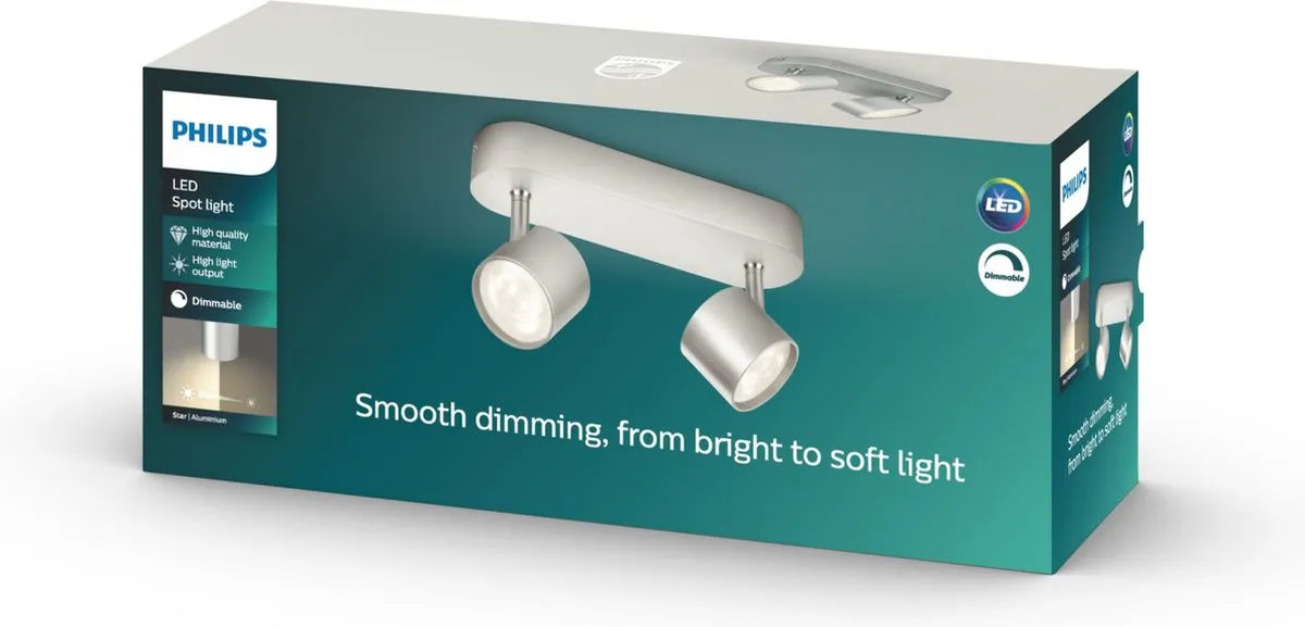 Philips Star Opbouwspot 2-lichts