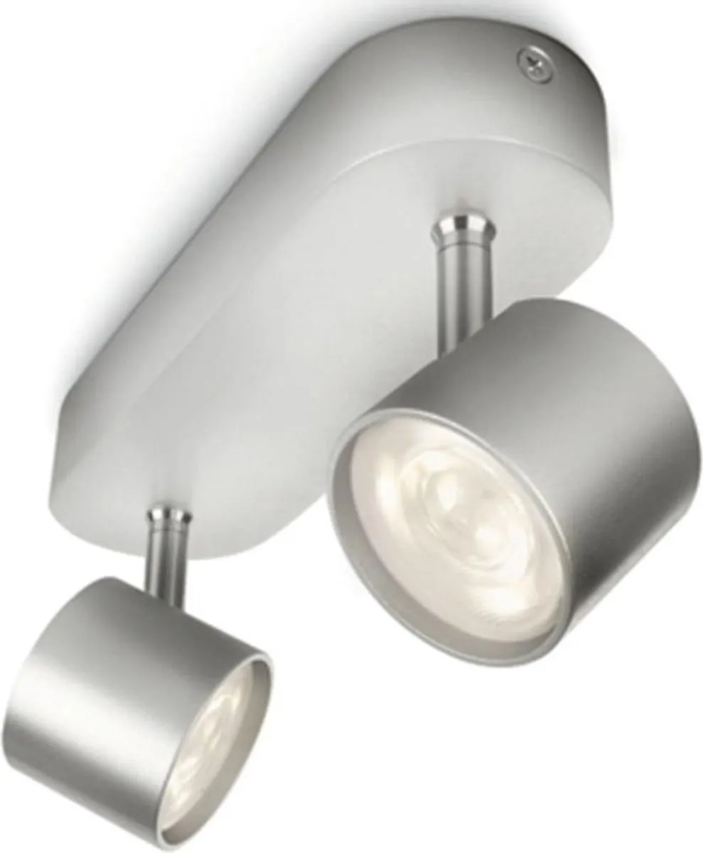 Philips Star Opbouwspot 2-lichts - Aluminium