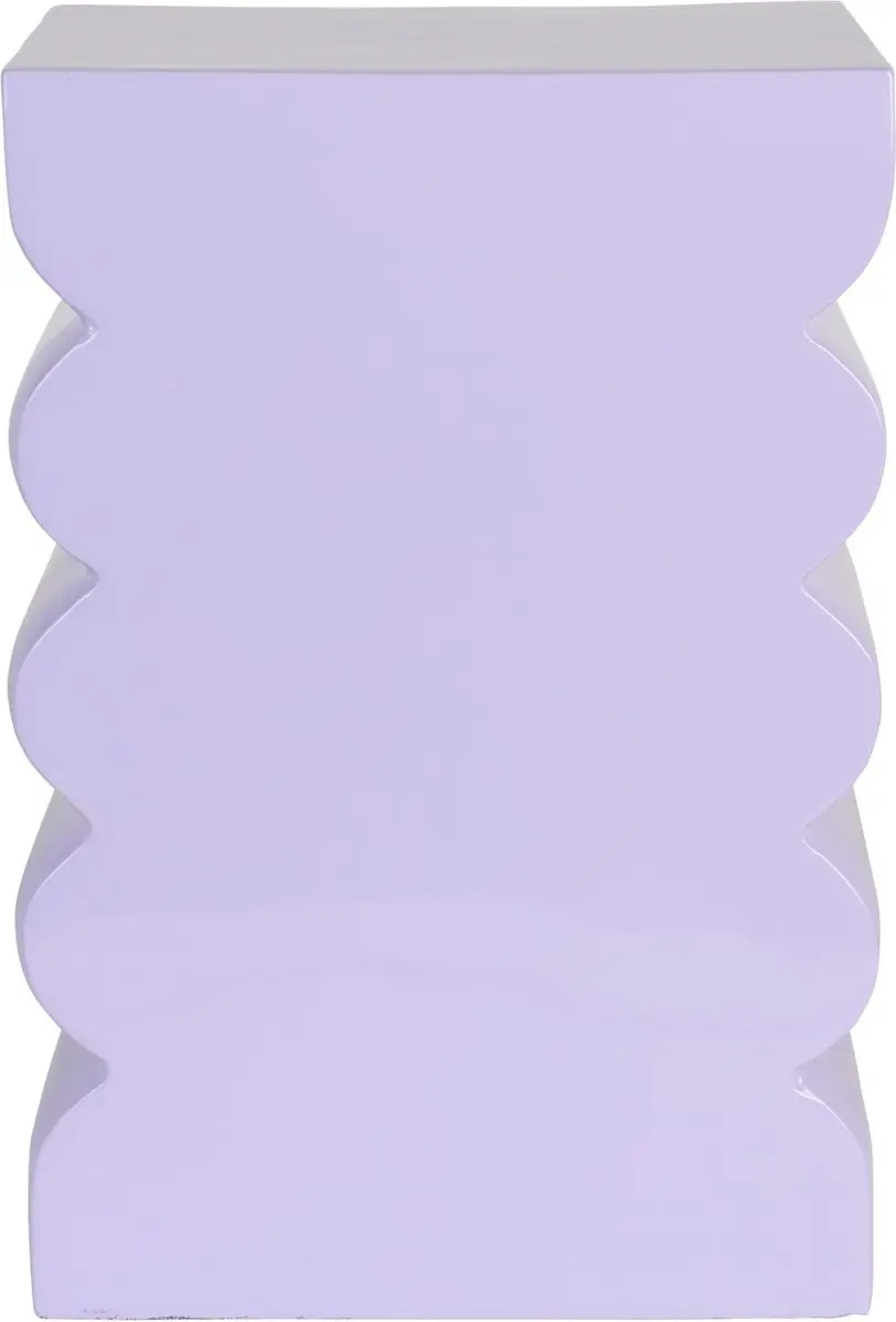 Zuiver Curves Krukje/ Bijzettafeltje Shiny Lila