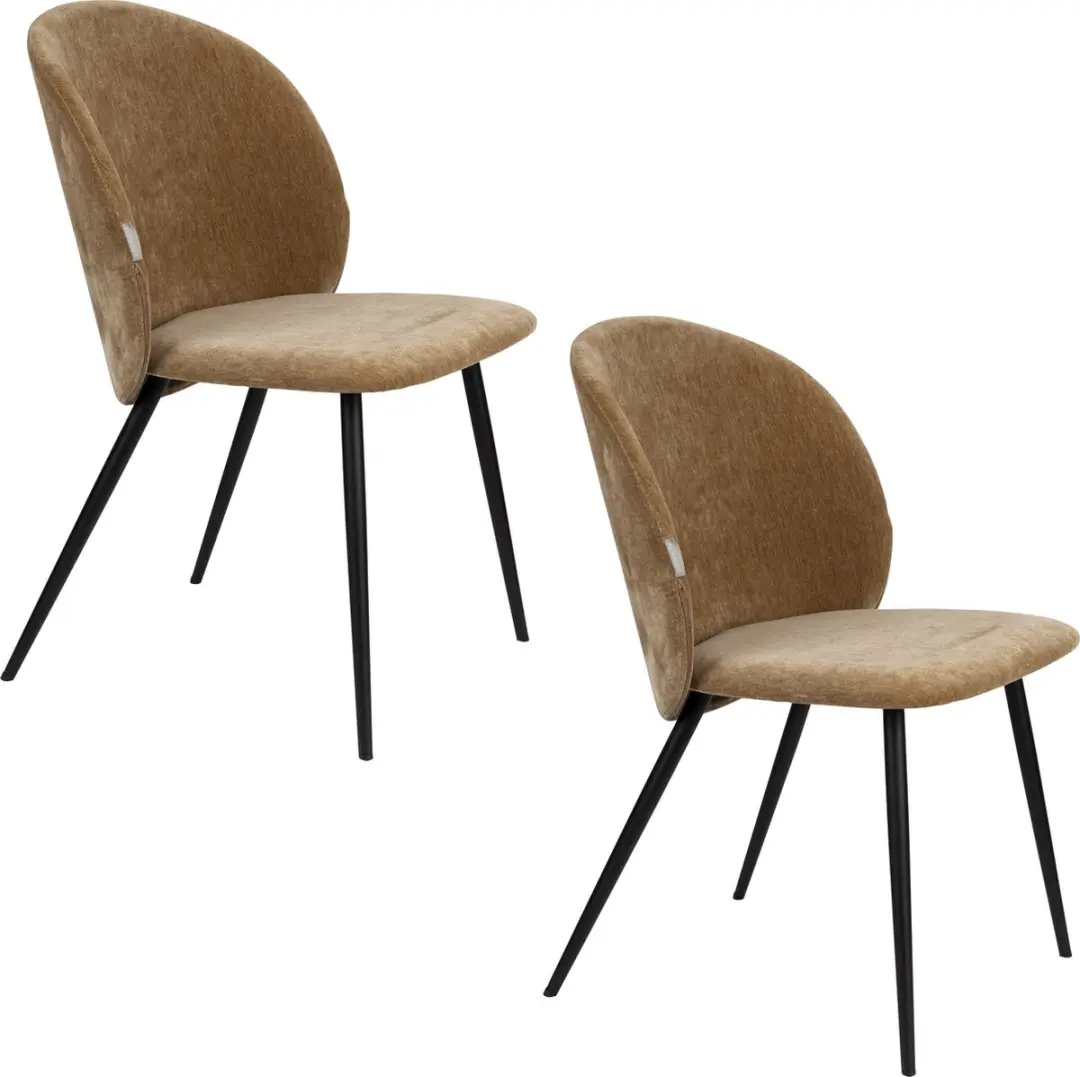 Zuiver Cozy Eetkamerstoelen Mosterd