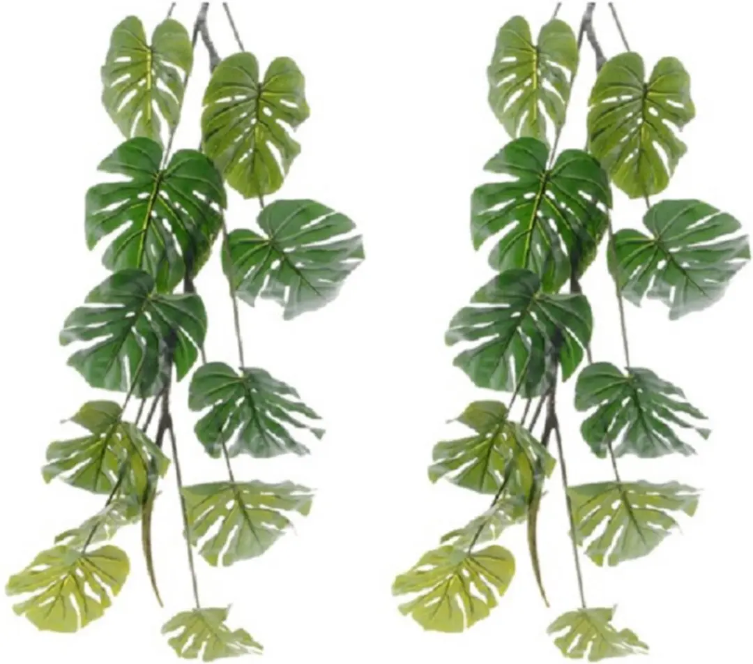Everlands Monstera/gatenplant kunstplant slinger