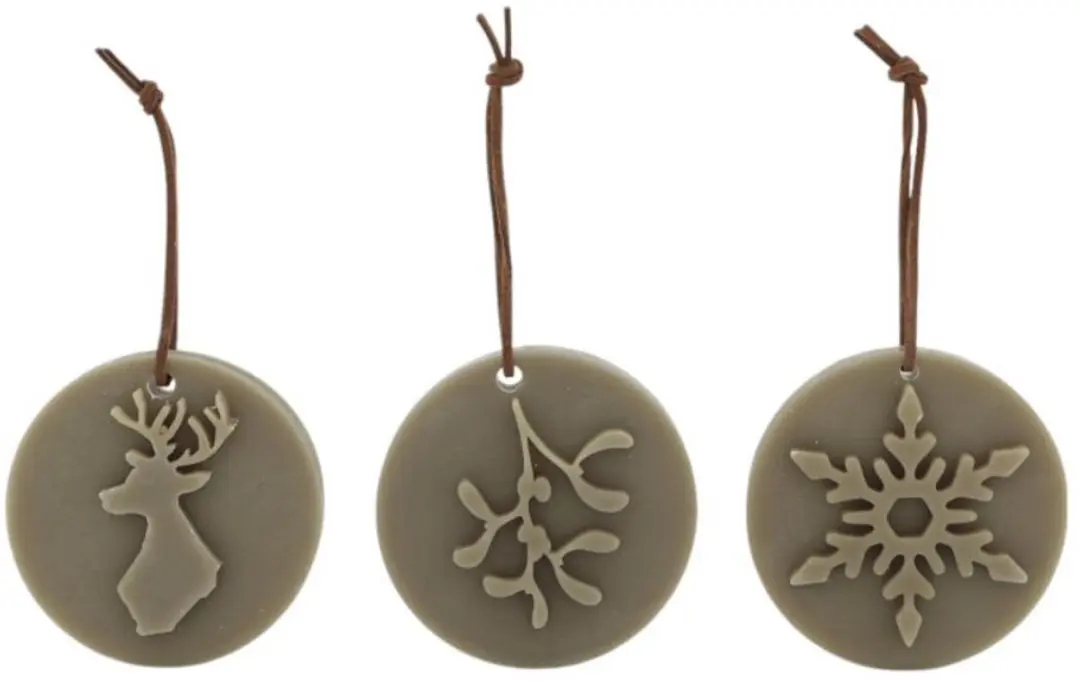 Home Society Geurende wax Ornamenten Winter Taupe