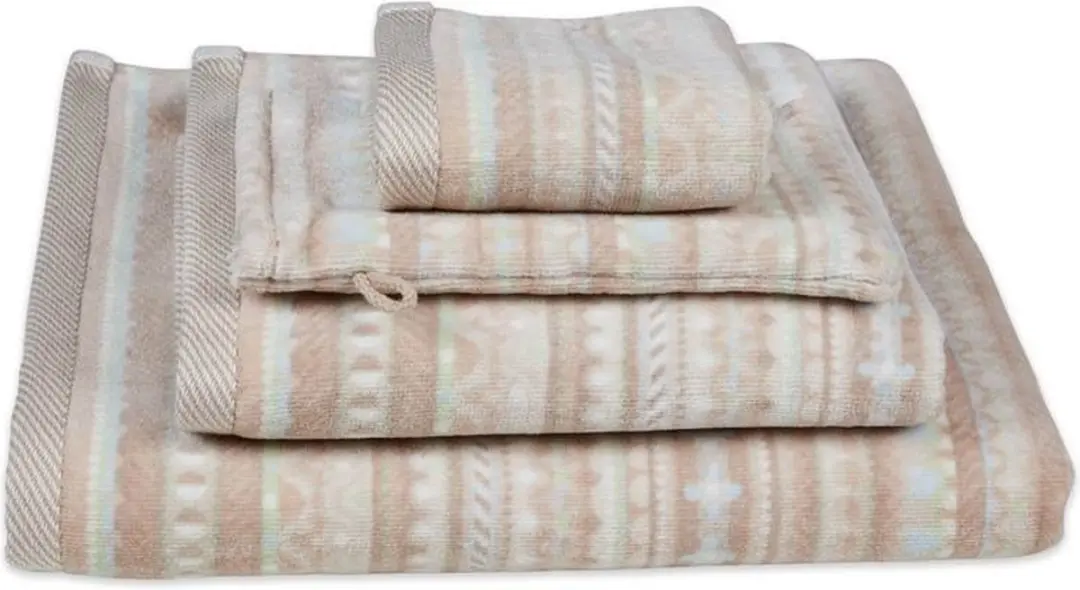 Pip Studio Geometric Print Gastendoekje - 30x50 cm - Set van 3 - Zand