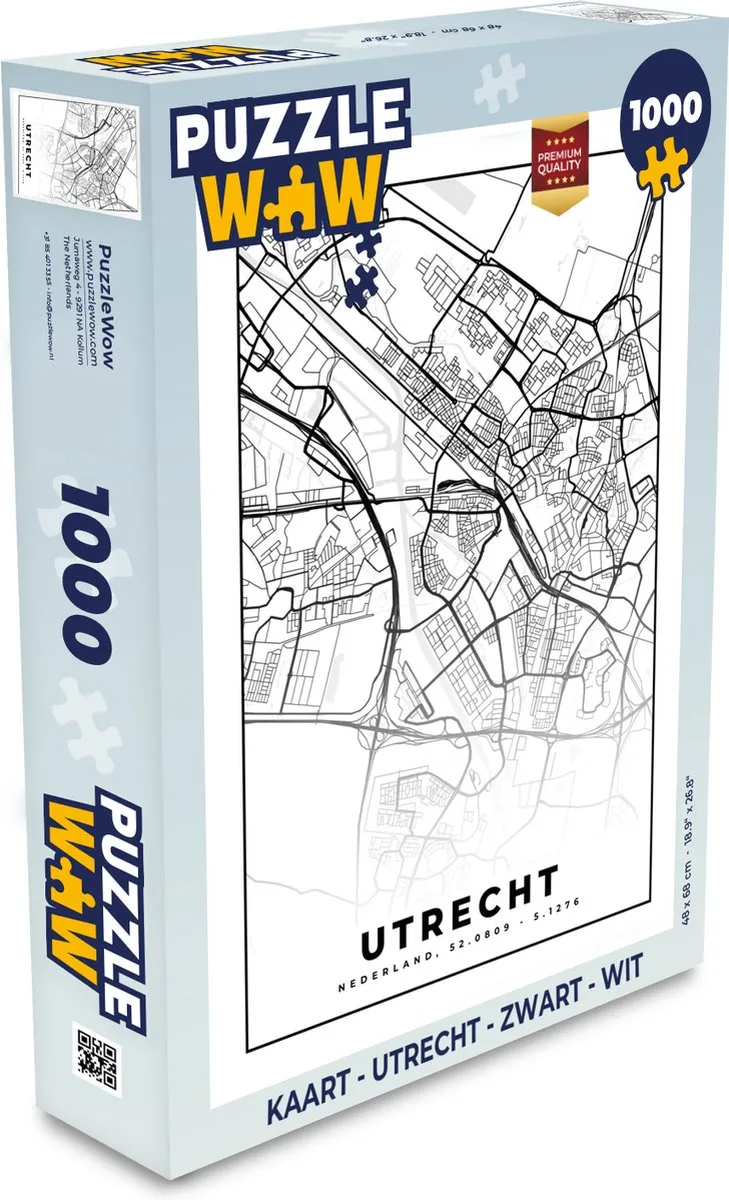 PuzzleWow Utrecht Legpuzzel 1000 Stuks