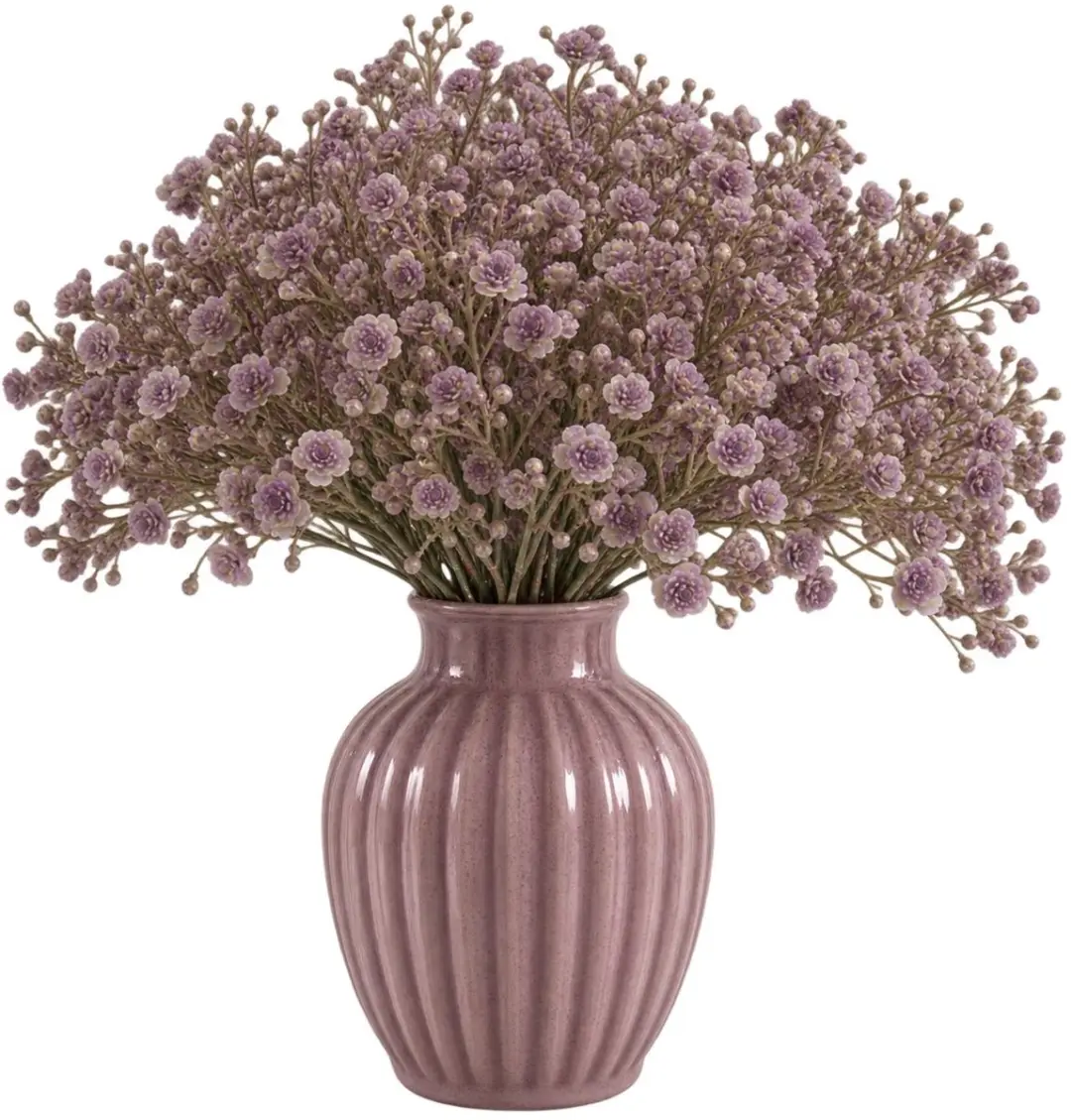 Bellatio Design Kunstbloemen boeket Gipskruid