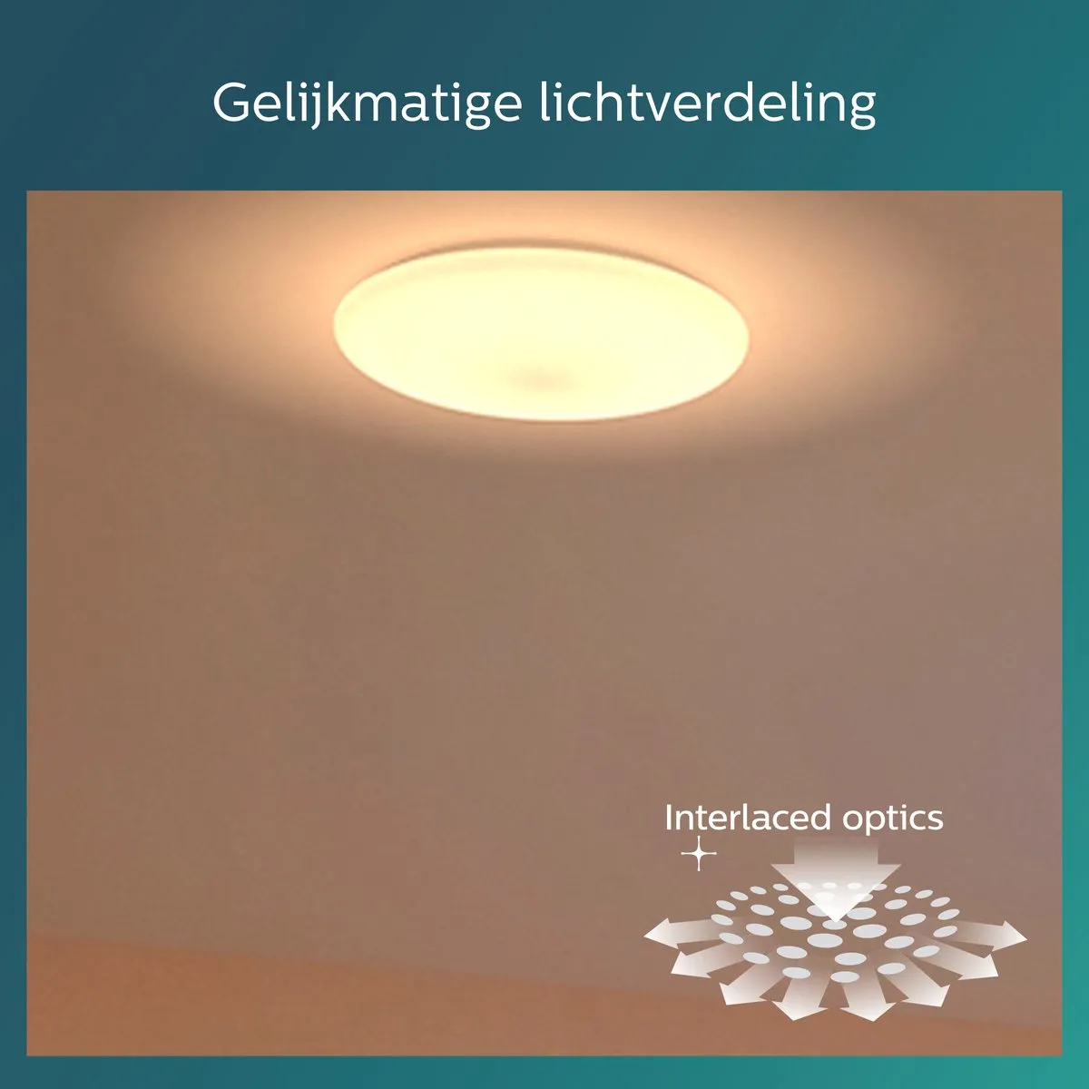 Philips Moire Plafondlamp 32cm - Koelwit 2700K - Wit