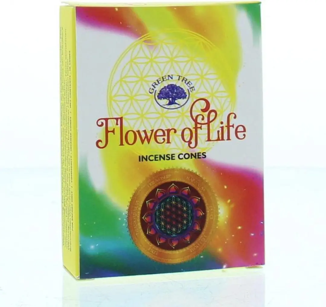 Green Tree Kegelwierook Flower of Life