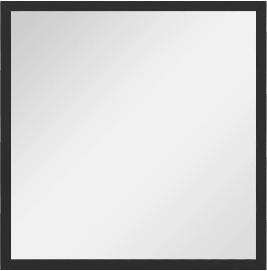 HOMCOM-Wandspiegel-Glas-50x50x2cm-Zwart