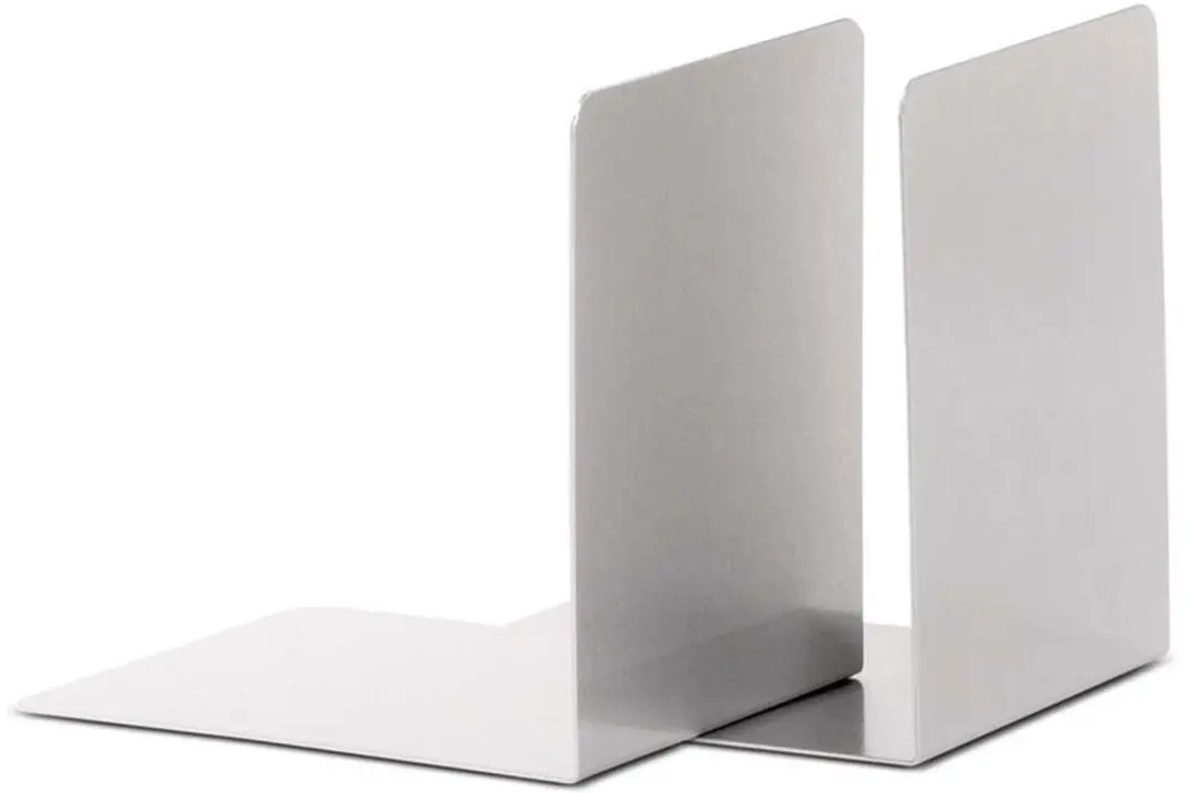 MAUL Aluminium Boekensteunen 10x8x10cm - Zilver - afbeelding 2 van 6