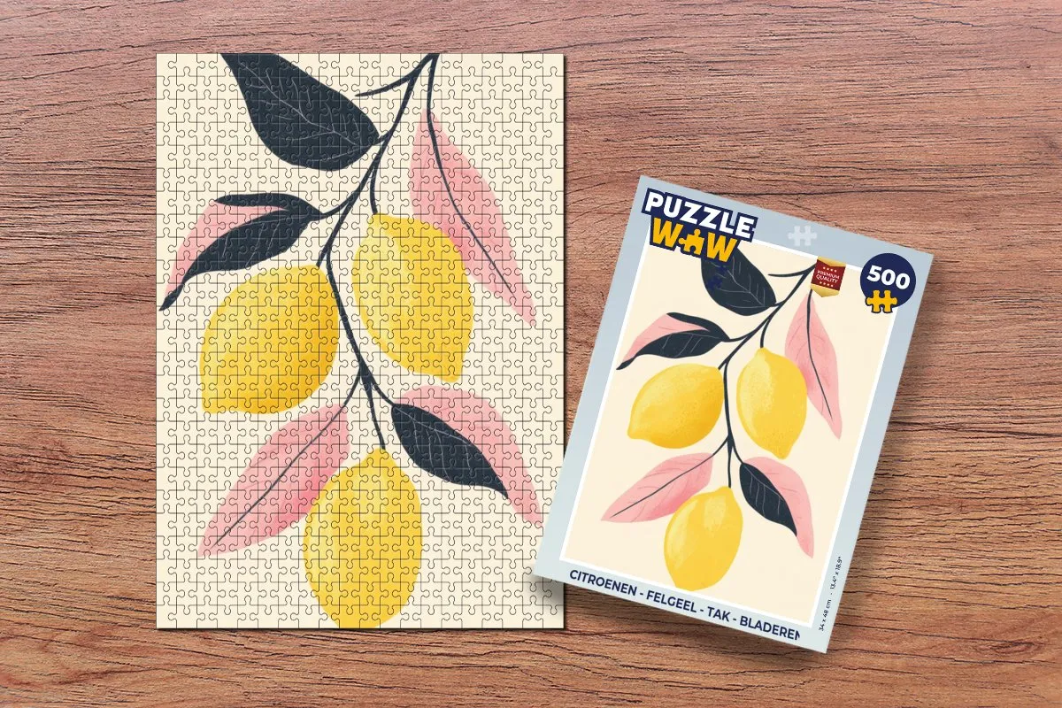 PuzzleWow Citroenen Legpuzzel 500 Stuks - Felgeel