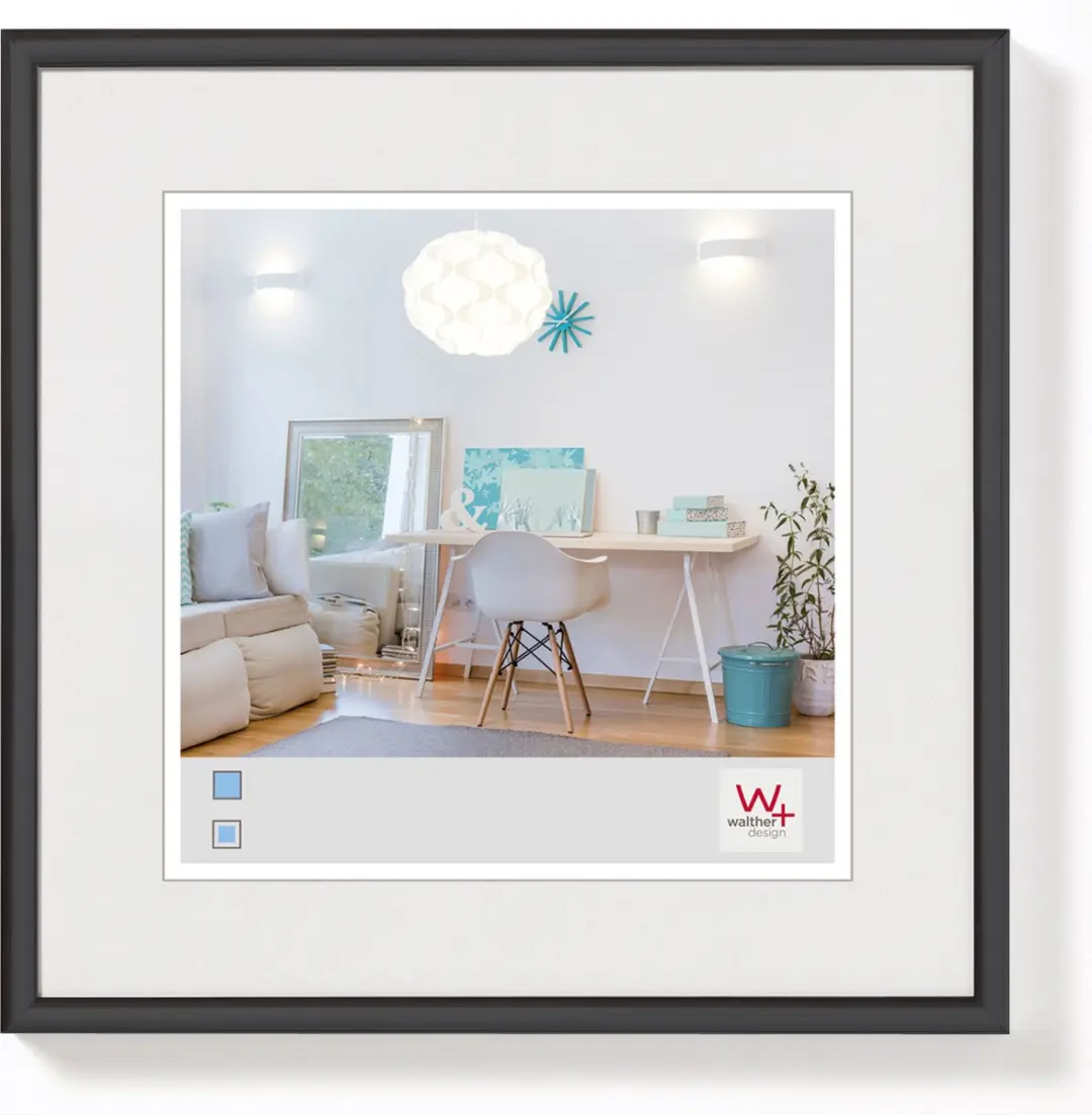 Walther New Lifestyle Fotolijst 20x20cm Zwart