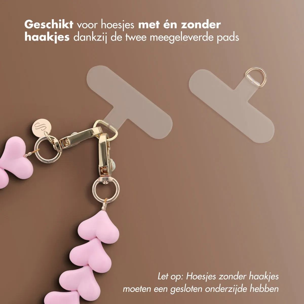 Selencia Universeel Lova Hartjes Polskoord - Cotton Candy