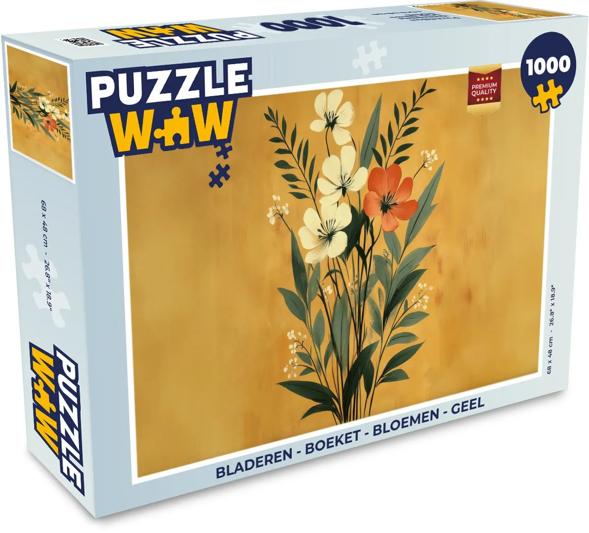 PuzzleWow Legpuzzel Boeket Bloemen 1000 Stuks