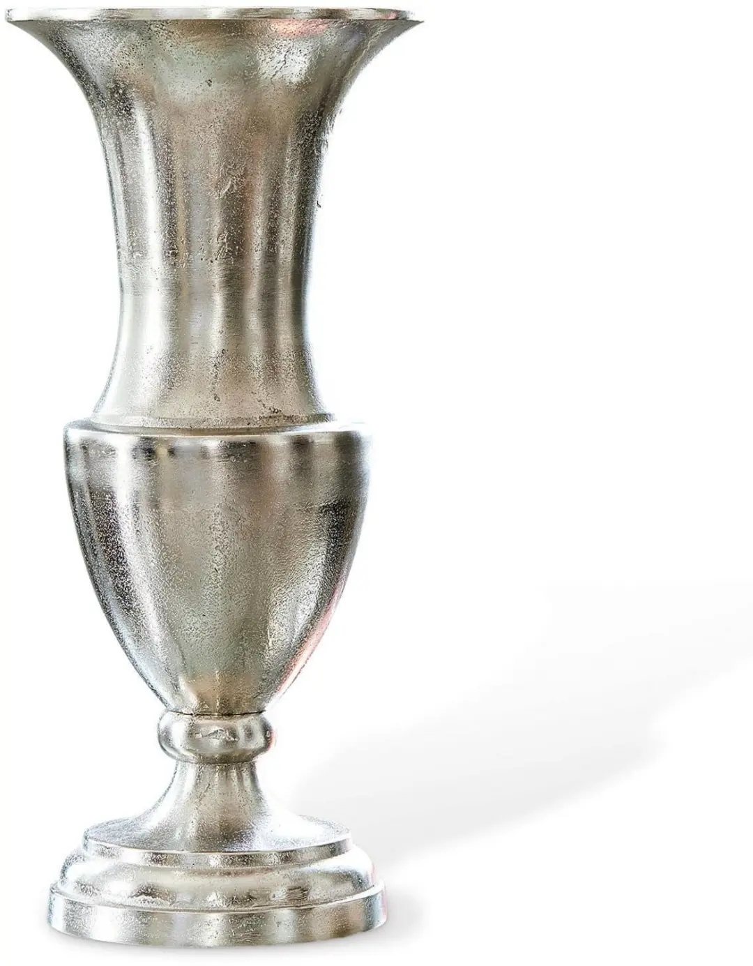 Loberon Gilberta Vaas - Ø20cm Antiekzilverkleurig - afbeelding 6 van 6