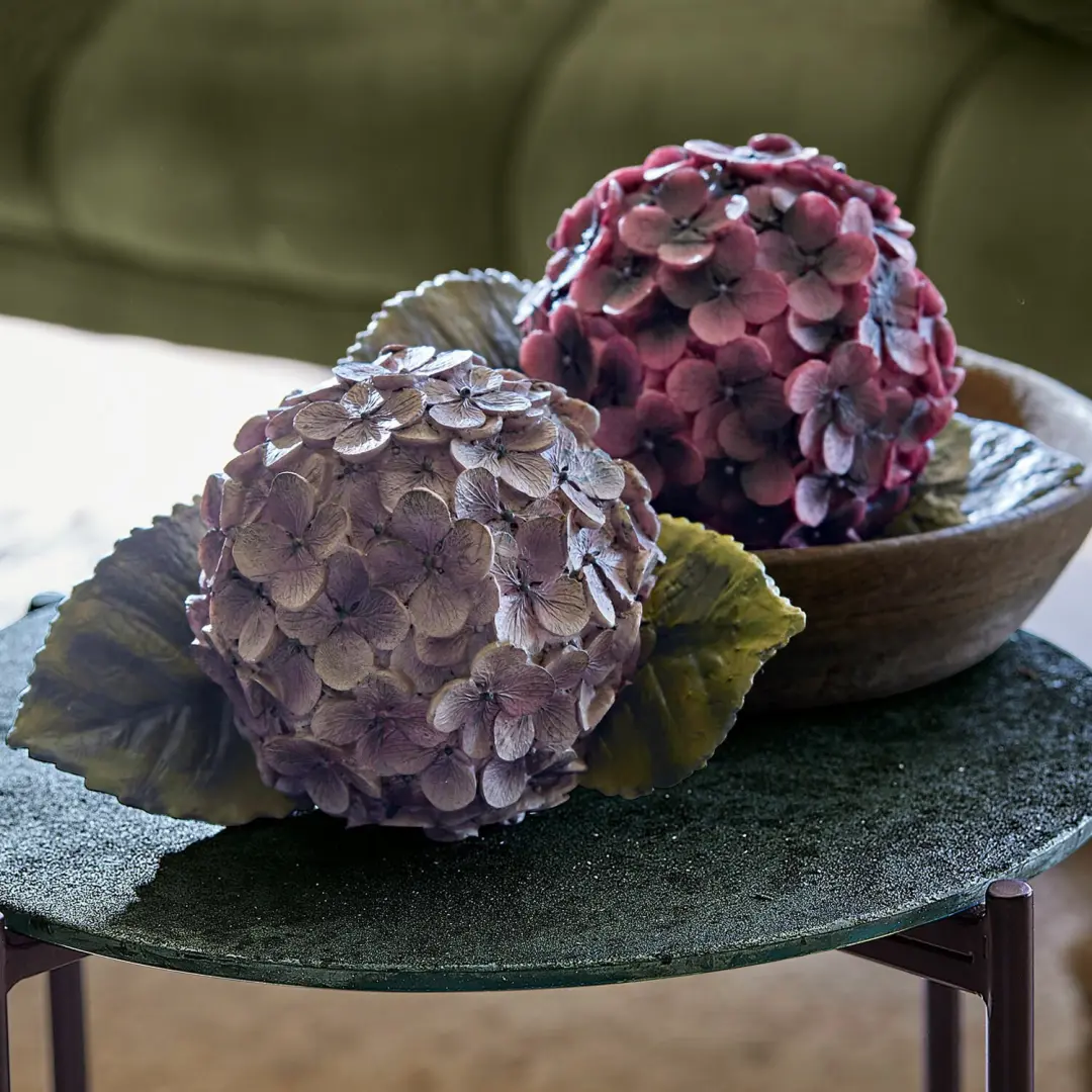 Loberon Sierbloemset 2 Hortensies - paars/roze - afbeelding 2 van 6