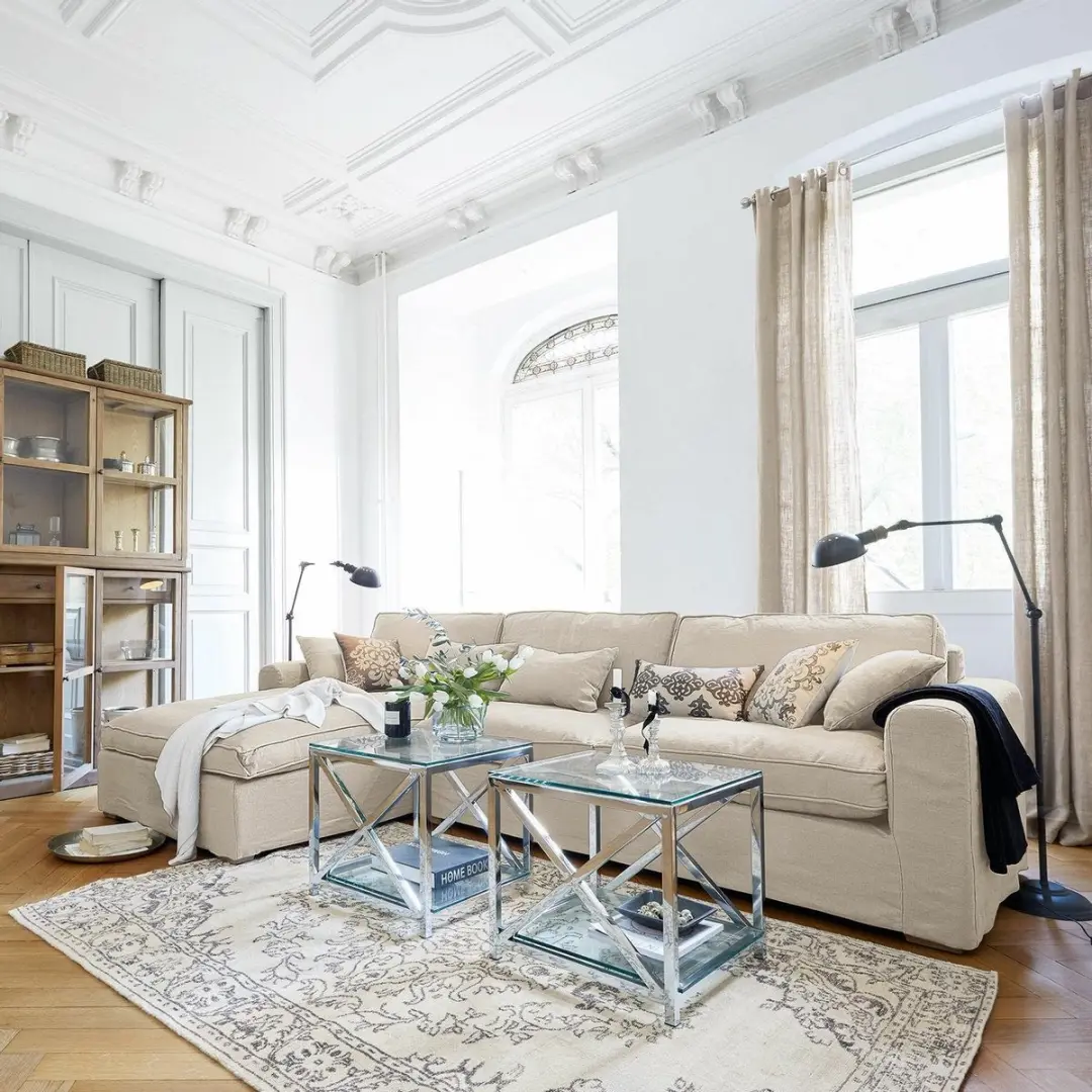 Loberon Bank Seaford - 4 Zitplekken Beige - afbeelding 6 van 6