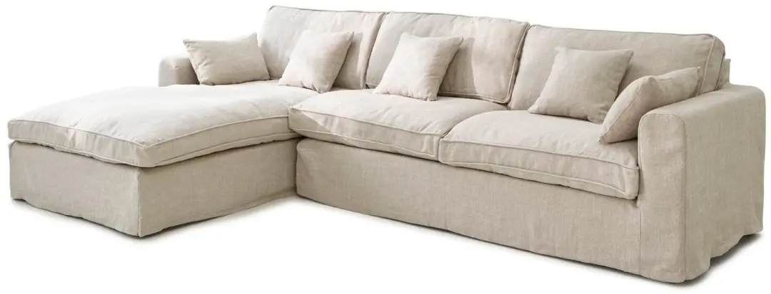 Loberon Bank Seaford - 4 Zitplekken Beige - afbeelding 4 van 6