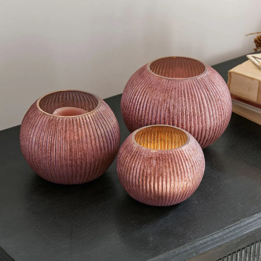 Loberon Windlichtset 3 Stuks Jalimeen Paars - afbeelding 4 van 4