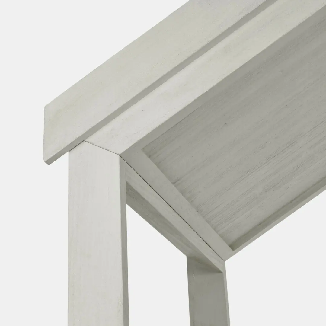 Loberon Birchwell Eenpersoonsbed - 90x200cm - Antiekwit - afbeelding 4 van 6