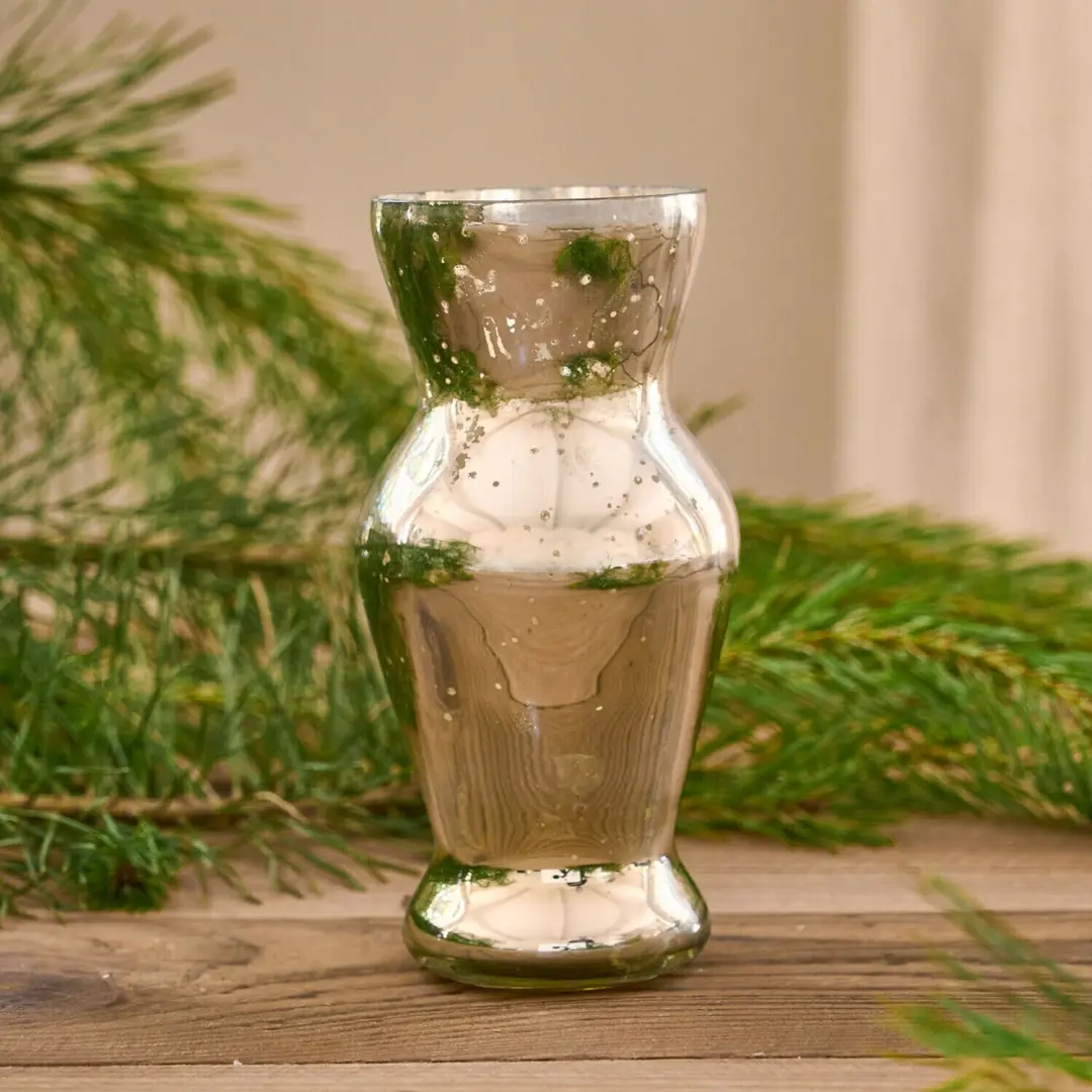 Loberon Silvadora Decoratieve Vaas - Ø7cm Antiekgoud - afbeelding 2 van 3