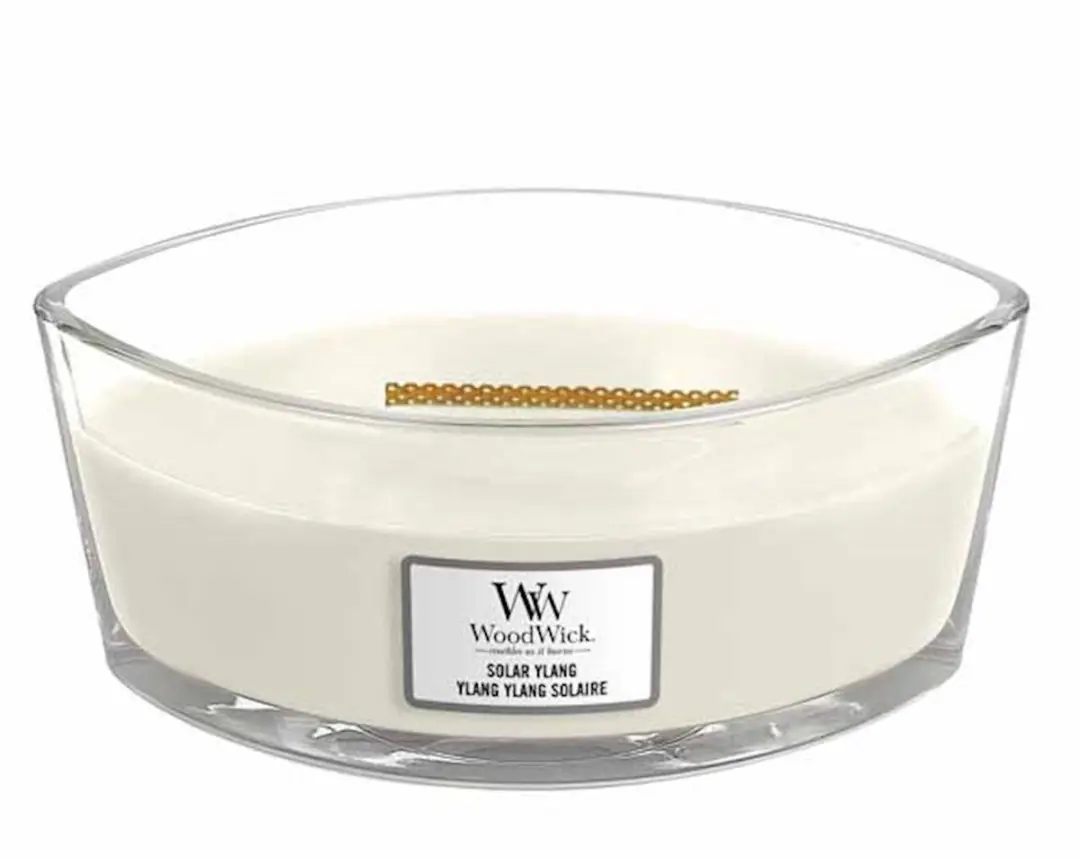 WoodWick Heartwick Flame Ellipse Geurkaars - Solar Ylang - afbeelding 3 van 4