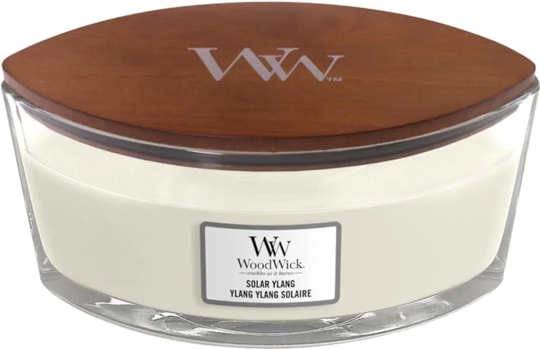 WoodWick Heartwick Flame Ellipse Geurkaars - Solar Ylang - afbeelding 4 van 4