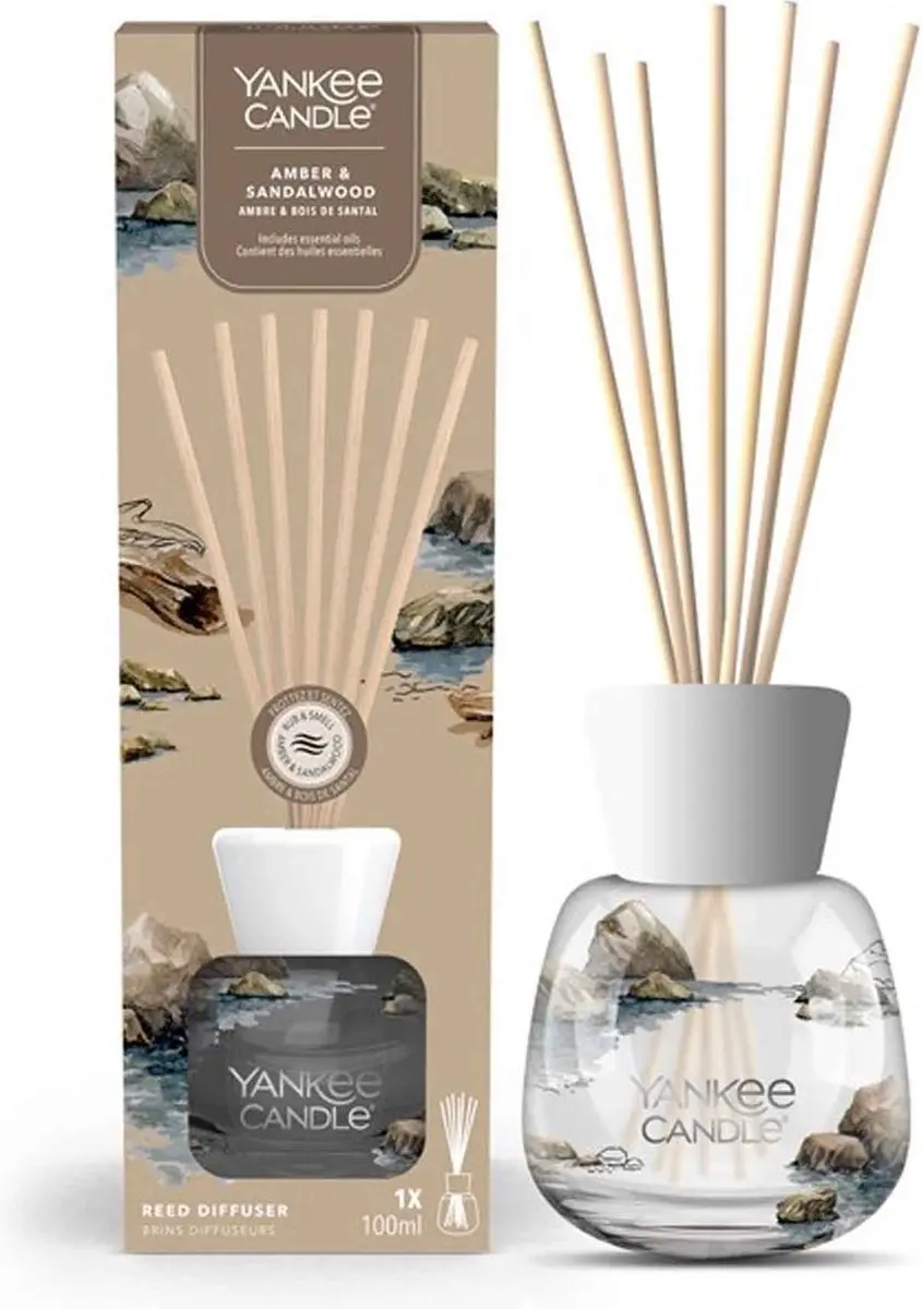 Yankee Candle Amber & Sandalwood Geurstokjes 100ml - afbeelding 5 van 5