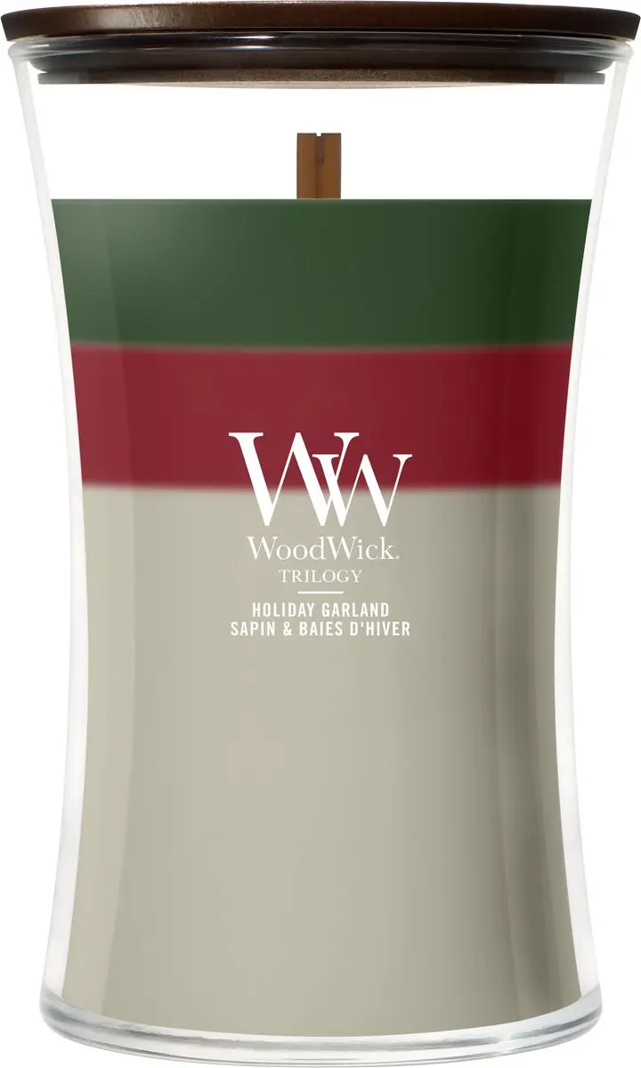 WoodWick Trilogy Holiday Garland Large Geurkaars