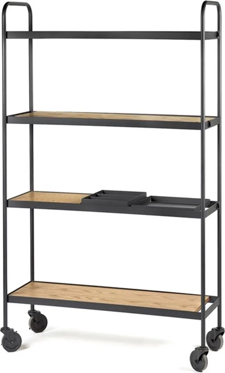 Serax Marie Michielssen James rek H170cm zwart frame met houten blad