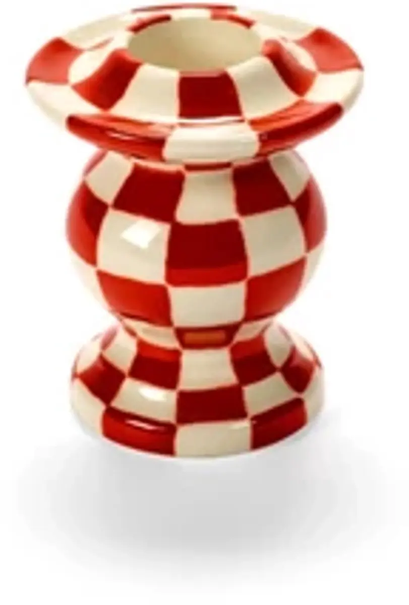 Serax Wouters & Hendrix Les Objets Mouleversants kandelaar N°2 6x6cm H7cm rood