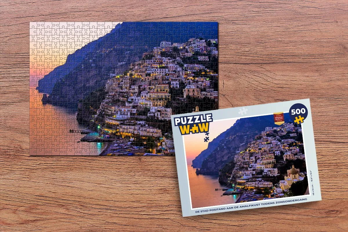 PuzzleWow Legpuzzel Positano 500 Stuks - Multicolor