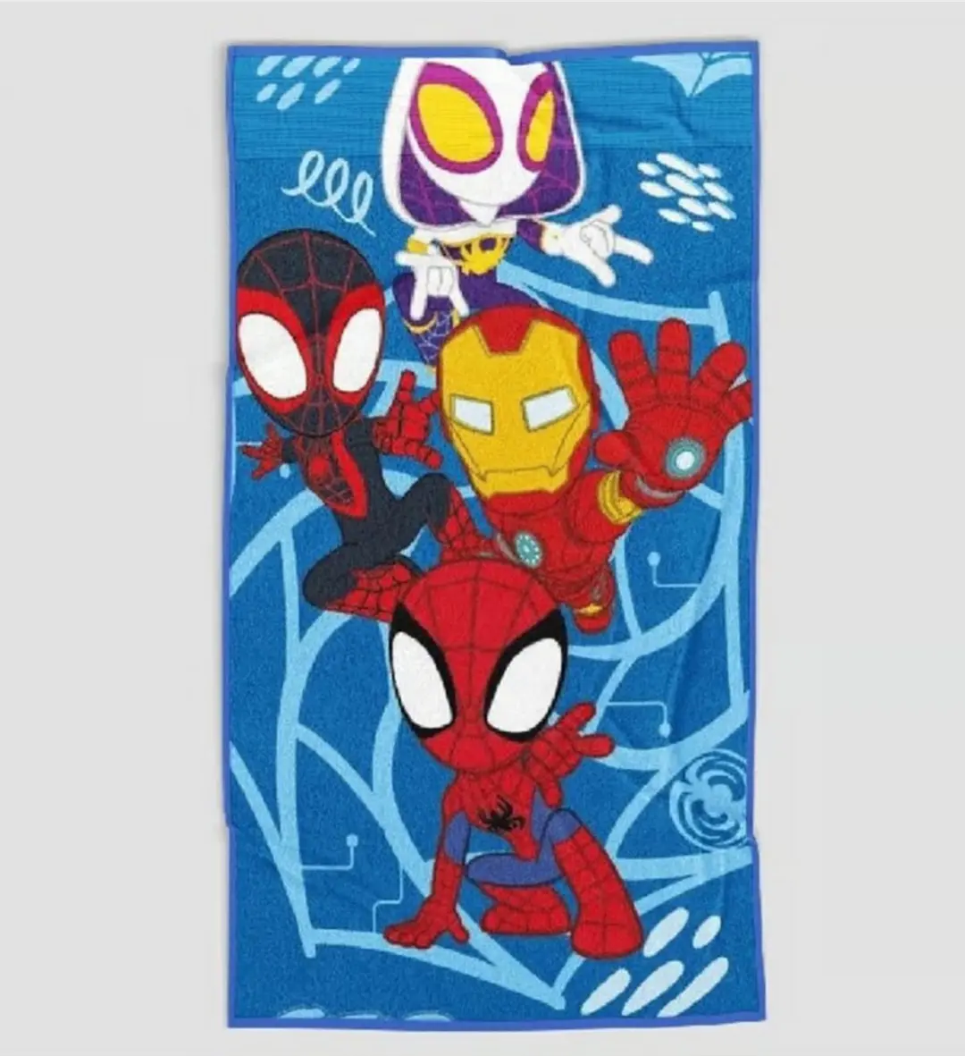 Spider-Man Spidey Handdoek 70x140cm Multicolor - afbeelding 4 van 4