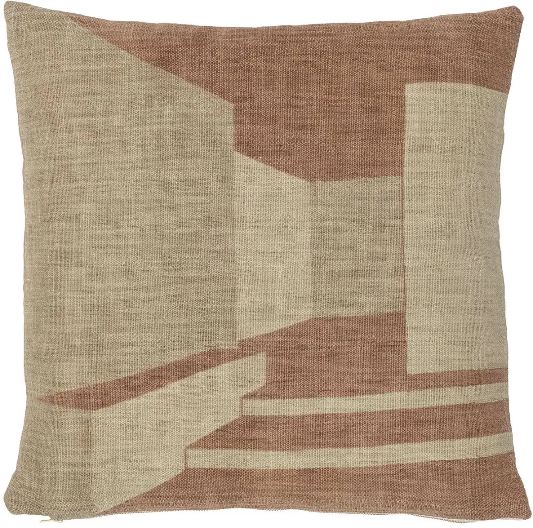 Bloomingville Kussen katoen bruin Eta 45x45cm