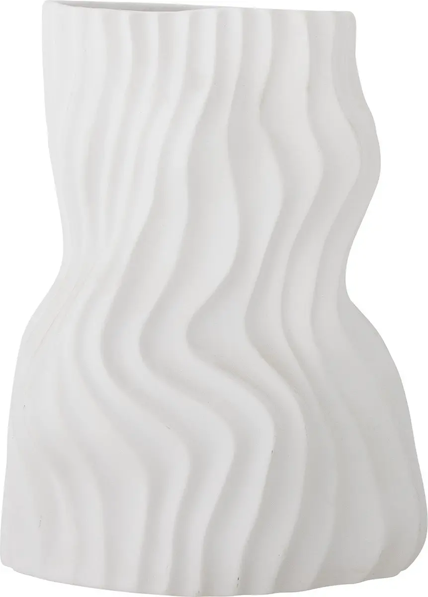 Bloomingville Vaas Sahal wit 25cm