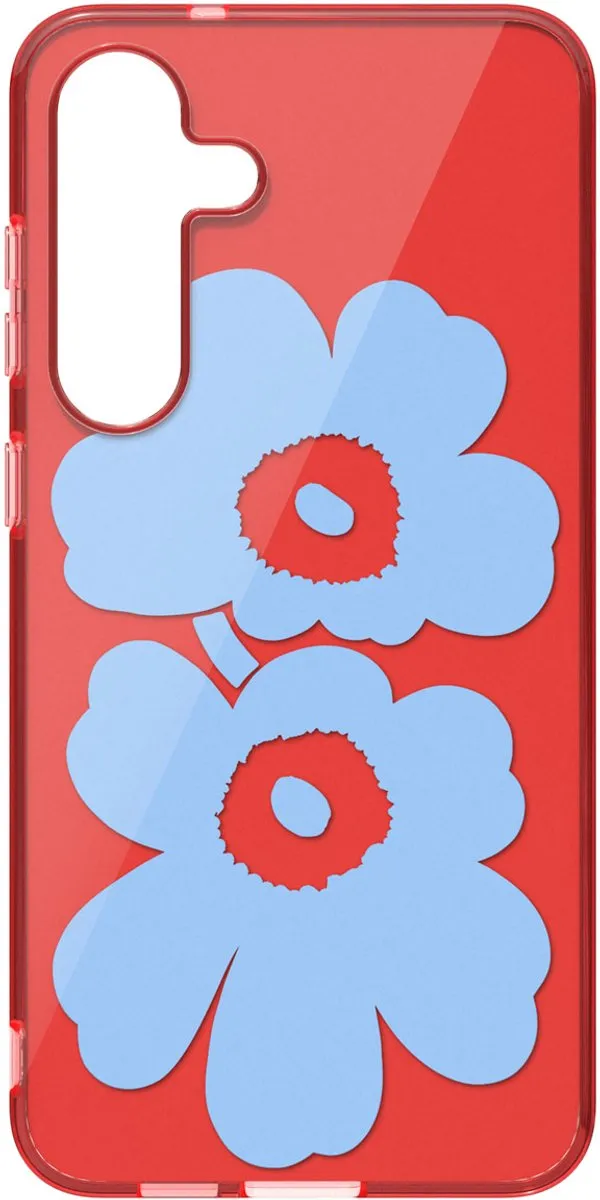 Samsung Galaxy S25+ Hoesje Unikko Hybrid Marimekko - Rood