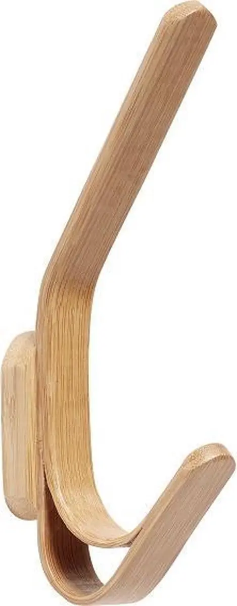 Hübsch kapstokhaak hout, 2-haaks, set van 2