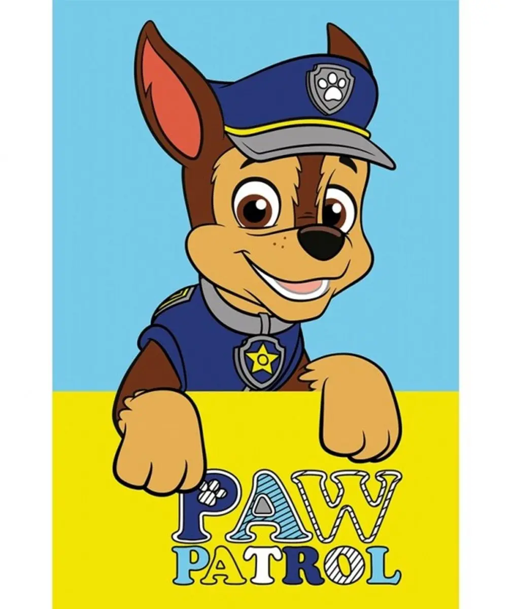 Paw Patrol Chase handdoek, gezichtshanddoek, handdoek 30x50 cm