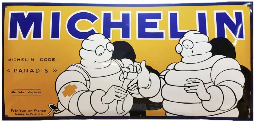 Michelin Zwaar Emaille Bord