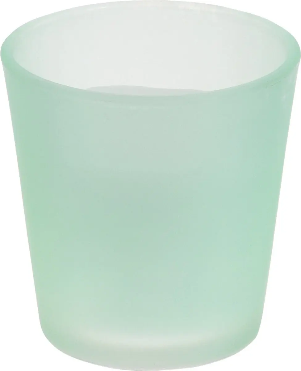 Kaars in glazen pot groen