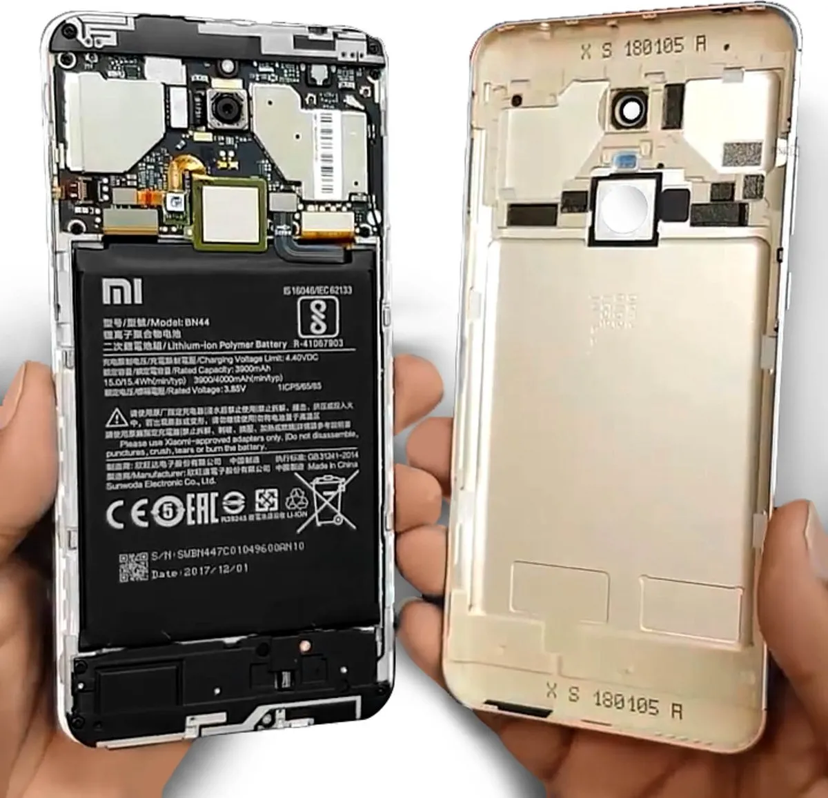 Xiaomi Redmi Note 5/5 Plus Batterij BN44 - 3900mAh - Zwart
