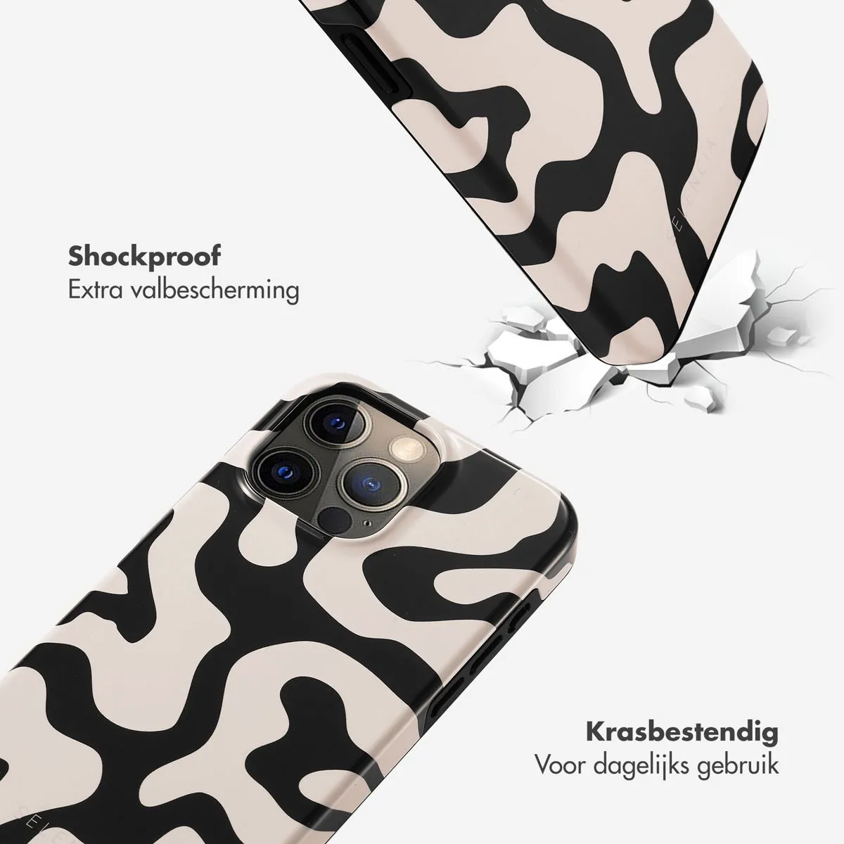 Selencia Hoesje iPhone 15 Pro Max Art Wave Black