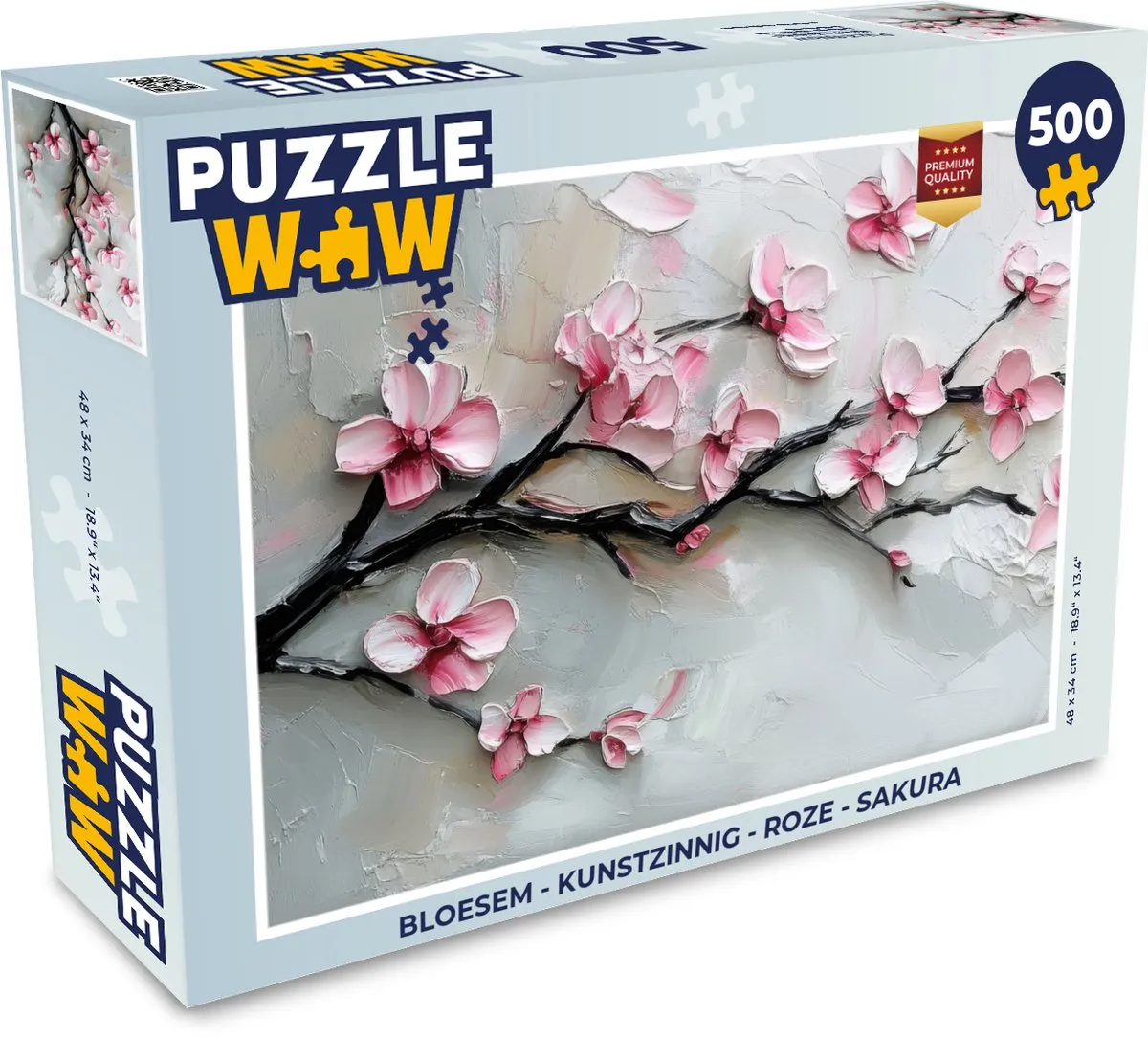 PuzzleWow Sakura Legpuzzel 500 Stuks - Roze Bloesem