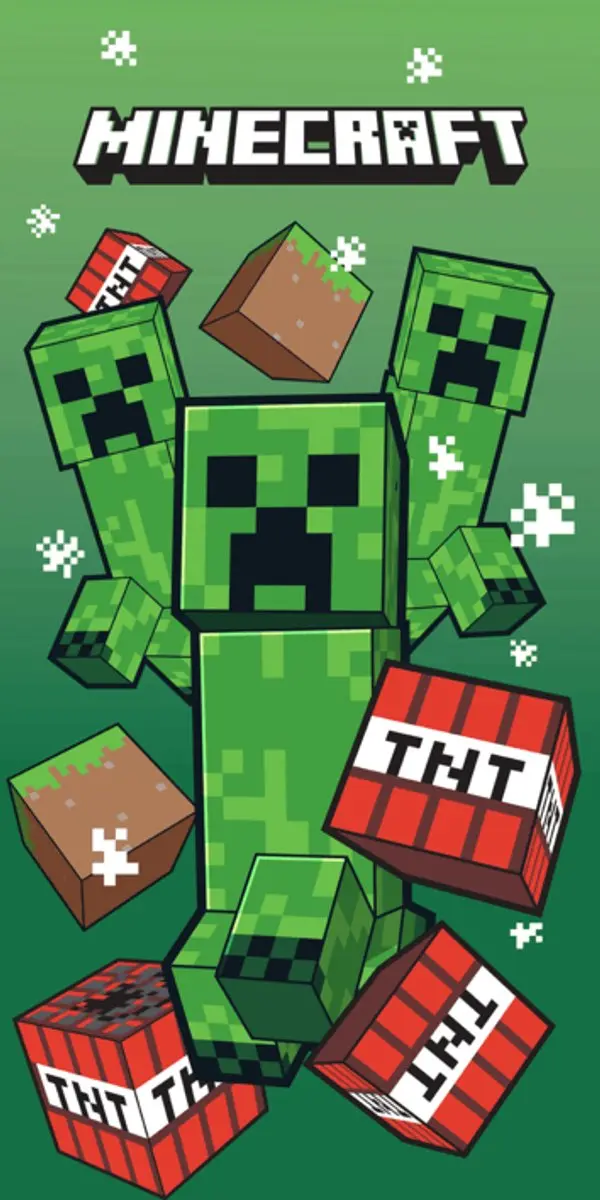 Minecraft Strandlaken Creeper 70 x 140 cm