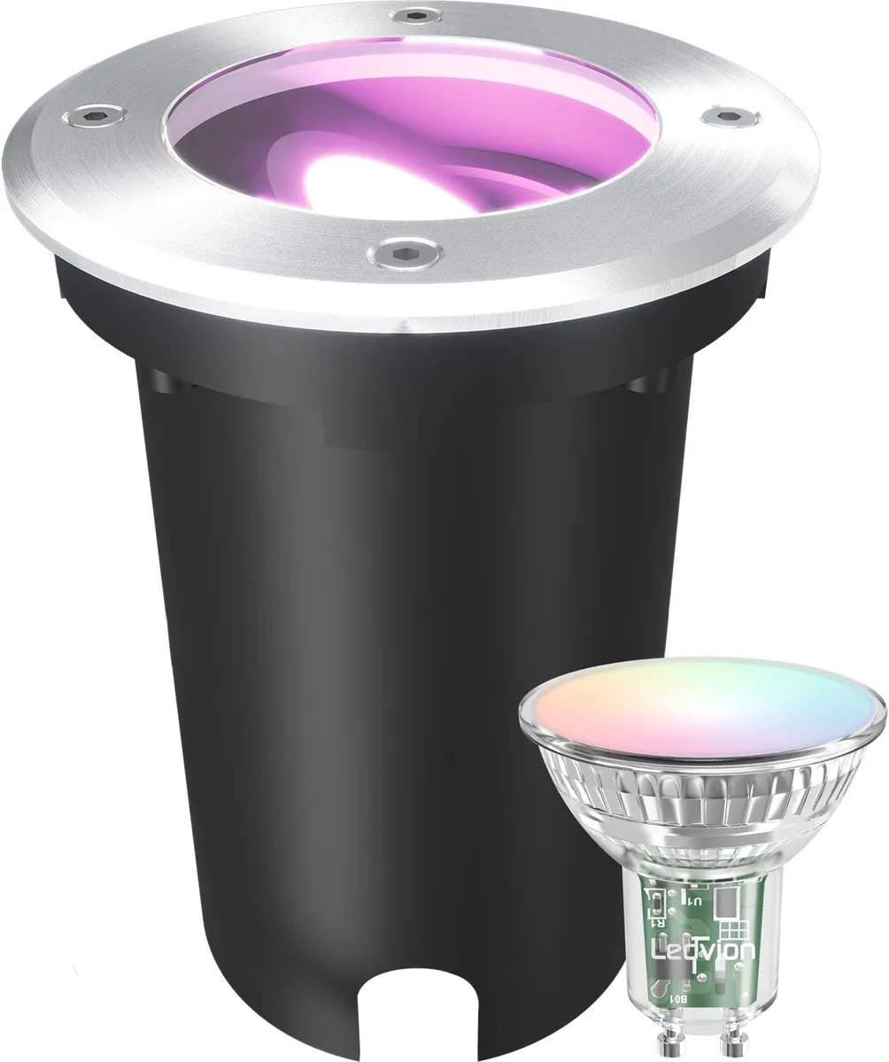 LEDVION Smart LED Grondspot 4,9W RGB+CCT