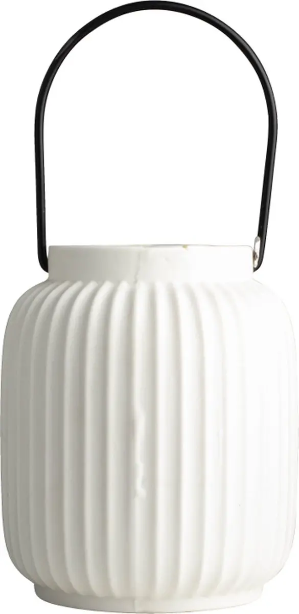 Gusta LED Lantaarn Wit 12x15,5cm