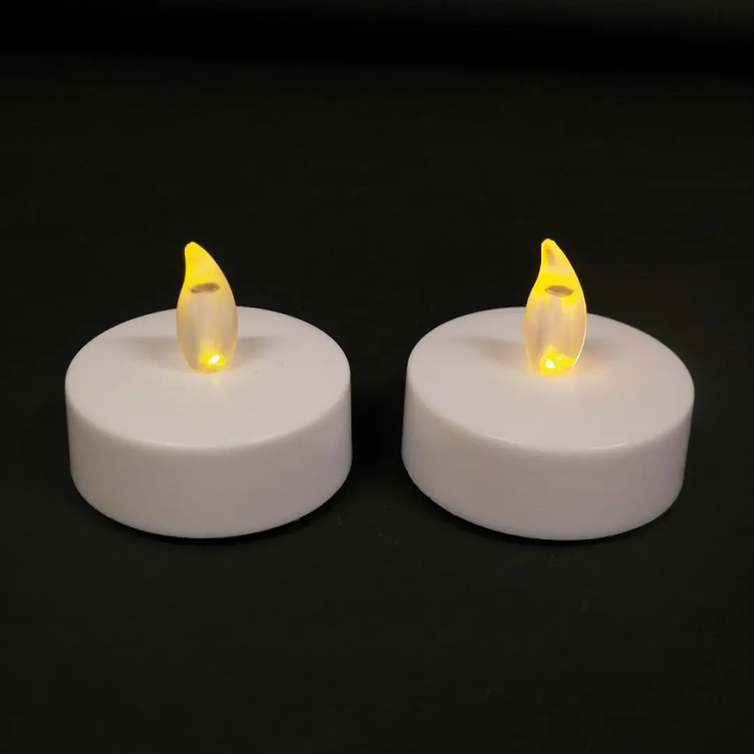 Anna's Collection LED Theelichtjes Jumbo 2 Stuks - Wit - afbeelding 3 van 4