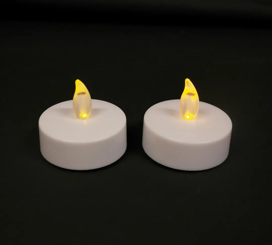 Anna's Collection LED Theelichtjes Jumbo 2 Stuks - Wit - afbeelding 4 van 4