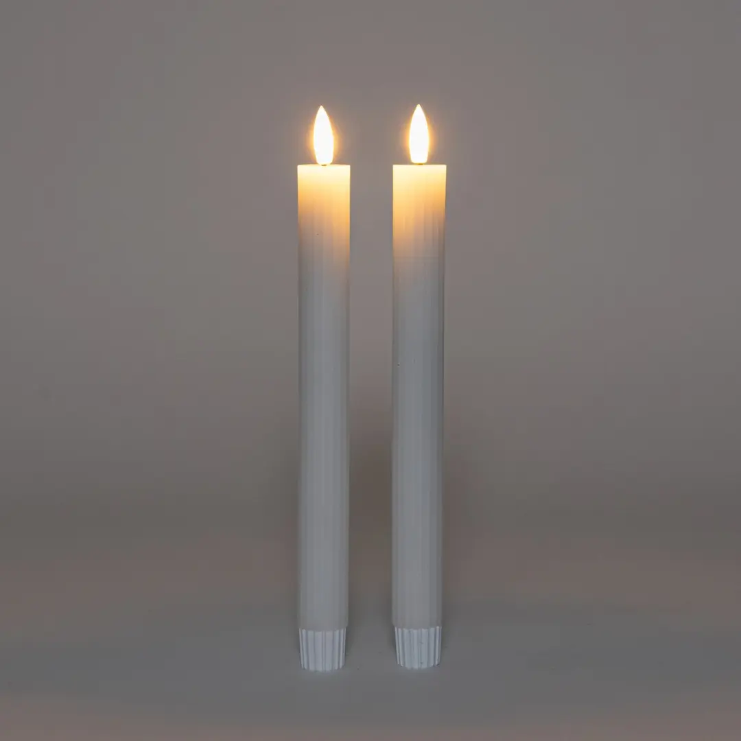 Anna's Collection LED Dinerkaarsen 23cm - 2 Stuks - Wit - afbeelding 5 van 6