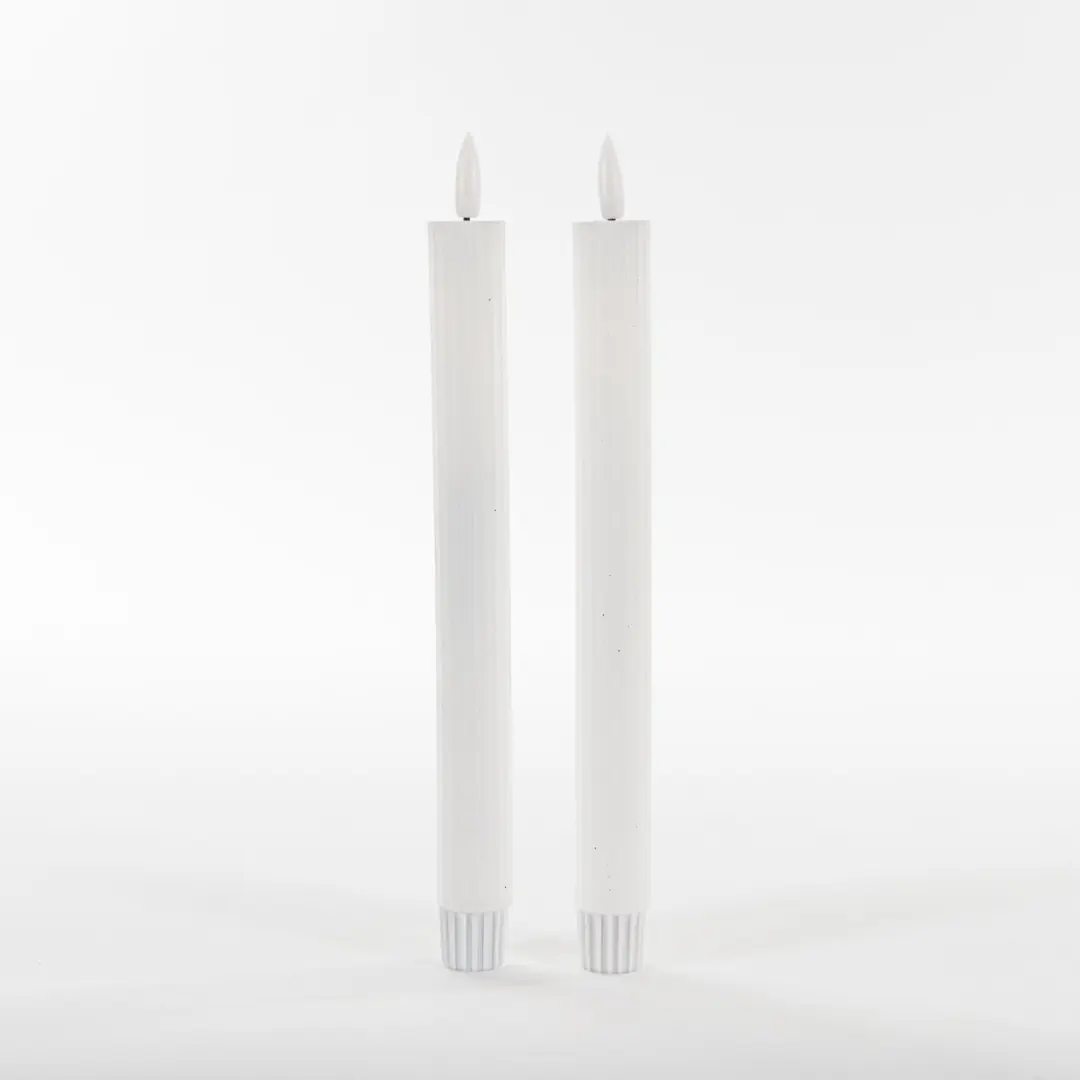 Anna's Collection LED Dinerkaarsen 23cm - 2 Stuks - Wit - afbeelding 4 van 6