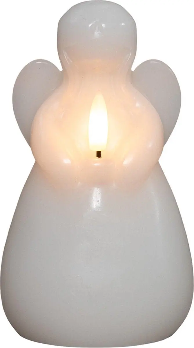 Anna's Collection LED Engel Kaars Wit 14x8cm - afbeelding 5 van 5